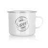 BANQUET Hrnček smaltovaný SWEET HOME 0,5 l, s viečkom