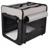 Flamingo Přepravka pro psy Smart Top Plus černo-šedá 64x46x53cm