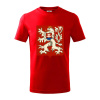 Znak ČSR - Československá republika (1948–1960) - Tričko detské bavlnené - 134 cm/8 rokov ( Červená )