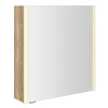 Sapho ALIX galérka s LED osvetlením 66x70x17,5cm, ľavá/pravá, dub Alabama SPH AX166-0022