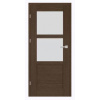 ERKADO SET Rámové dvere FORZÍTIA 5 presklené, fólia Greko Wenge +zárubeň+kľučka ERK-FORZITIA5-GrekoWenge