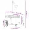 vidaXL Vozík za bicykel, čierny 45 kg, železo - Čierna - 37973-179479