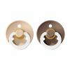 Všetky značky||BIBS Colour okrúhle BIBS Colour nočné cumlíky z prírodného kaučuku 2ks - veľkosť 2 Variant: vanilla/dark oak