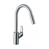 Hansgrohe Focus M41 Páková drezová batéria 240, s vyťahovacou spŕškou, chróm 31815000-HG