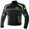 Textilná vodeodolná bunda na motorku XRC Totter WTP čierna/šedá/fluo 4XL