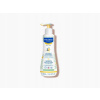 Mustela Bébé Dry Skin výživný čistiaci gél s obsahom ochranného krému obnovujúcim kožnú bariéru pre deti od narodenia Hair & Body 300 ml