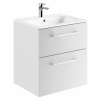 Geberit Selnova Square umývadlo so skrinkou 60 cm biela 501.236.00.1