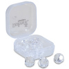 Doiyo broušené skleněné korálky Clear 6mm 15ks