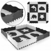 Milly Mally Penové puzzle podložka sivá 24 dielikov