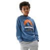 Chlapčenská turistická mikina s kapucňou 4F JUNIOR-SWEATSHIRT-JWSS24TSWSM0933-33S-BLUE Modrá 134 2024