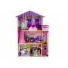 mamido Drevený domček pre bábiky s balkónom