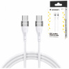 Kábel Wozinsky USB typ C - USB typ C 1 m biely