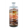 Váza MYSTERY, pr.15x40cm|5L, čirá/hnědá-pruhy|Vidrios San Miguel|Recycled Glass