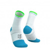 Compressport ponožky Pro Marathon - bílá/modrá/zelená Velikost: L