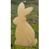 Sviečka zajac béžový, výška 20 cm