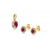 iZlato Forever Rubínová súprava 0,79 ct Kayia, žlté zlato, 14K IZBR091RS