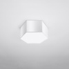 Sollux Lighting Stropné svietidlo Sunde 2, 1x biele plastové tienidlo, (biely plast)