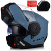 Čeľusťová prilba LS2 FF902 Scope II Matt Misty Blue, homologácia ECE 22.06