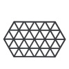 Čierna silikónová podložka pod horúce nádoby Zone Triangles