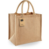 Westford Mill Taška Midi W413, nákupní, jutová, objem 14l COT50041310099-natural UNI Naturální