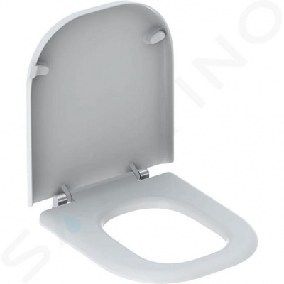 Geberit Selnova Comfort Bezbariérové WC sedadlo Square, duroplast, biela 500.793.01.1