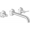 Axor One - 3-otvorová umývadlová batéria pod omietku, výtok 220 mm, chróm 48160000