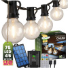 Girlanda Solárna Záhradná 40x LED Ozdobné Guľôčky 19, 55m 2700K Teplá + Diaľkový ovládač CALLIS2 LUMILED