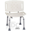 Pro Sanita Stolička sprchovacia s operadlom nastaviteľná výška 1x1 ks 8588004320024