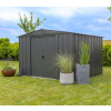 Spacemaker 108 kovový záhradný domček 242 x 313 x 198 cm, šedá farba Spacemaker