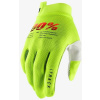 100% ITRACK Youth Gloves Fluo Yellow - MD