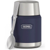 Thermos Termoska na jedlo so skladacou lyžicou a šálkou - námornícka modrá, 470 ml