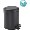 Gedy POTTY Odpadkový koš 3l, Soft Close, čierna matná