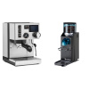 Rancilio Silvia BC PID + Rancilio Rocky Doserless, black