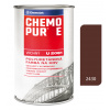 Chemopur E U2081 2430 hnedá čokoládová - Vrchná polyuretánová farba na kov, betón, drevo 0,8l