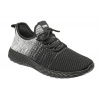 BENNON NEXO BLACK/GREY LOW / Ultraľahká priedušná poltopánka - čierna/sivá 45