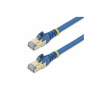StarTech.com 1.5m CAT6A Ethernet Cable, 10 Gigabit Shielded Snagless RJ45 100W PoE Patch Cord, CAT 6A 10GbE STP Network Cable w/Strain Relief, Blue, Fluke Tested/UL Certified Wiring/TIA - Category 6A