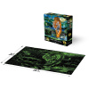 PRIME 3D Svietiace PUZZLE - Neónové puzzle Tiger 500 dielikov