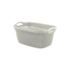 Kôš Curver® KNIT 3677 40 lit., krémový, 60x27x39 cm, na bielizeň, prádlo