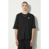 Bavlnené tričko adidas Originals Adicolor Oversize pánske, čierna farba, s nášivkou, IZ1832