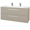 Dreja Umývadlova skrinka GIO SZZ2 120 - M05 Béžová mat / Úchytka T01 / M05 Béžová mat