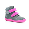 Beda isabel na ružovej podrážke (bf 0004/w/mk/op) zimné barefoot topánky 25 EUR