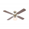 ZEVENTI | ZEVENTI - Stropný ventilátor NAVAGIO 1xE27/60W/230V hnedá | ZV0012