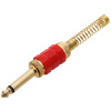 BLOW Konektor Jack 6,3 MONO GOLD HQ BLACK
