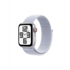 Apple Watch SE GPS + Cellular 44mm Silver Aluminium Case with Blue Cloud Sport Loop (MXGR3QC/A)