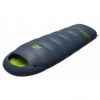 Hannah BIVAK JR 200 midnight navy/lime green výška osoby do 145 cm - levý zip; Modrá spacák