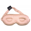Hodvábna 3D maska na spanie, ružová