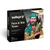 Sada akrylových farieb Vallejo Model Color - Face & Skin Tones (16x18ml)