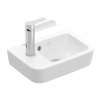 Villeroy & Boch O.novo Umývadielko Compact, 36x25 cm, s prepadom, 1 otvor na batériu vľavo, alpská biela 43423601