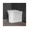 DURAVIT White Tulip samostatne stojace WC Rimless ku stene, s hlbokým splachovaním, 370 x 580 mm, biela, s povrchom HygieneGlaze, 2001092000