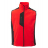 PAYPER CORK S00360-P114 / Pánska softshellová dvojfarebná vesta - red/black L